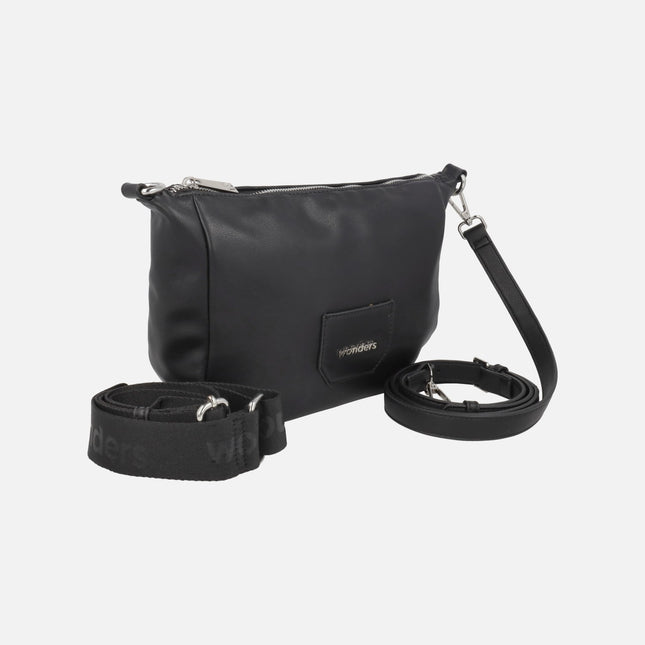 Wonders Black Crossbody Bags WB-55033
