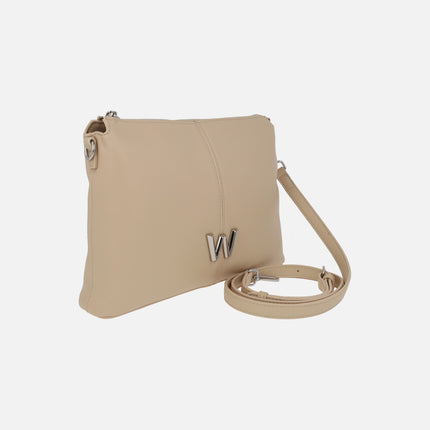 Bolsos Sachi en combinado beige