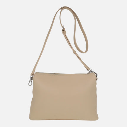 Bolsos Sachi en combinado beige