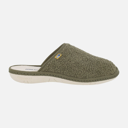 Zapatillas de casa descalzas para hombre en tejido toalla
