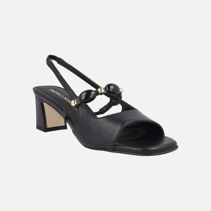 Heeled sandals with rhinestone strap Ubrique