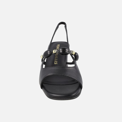 Heeled sandals with rhinestone strap Ubrique