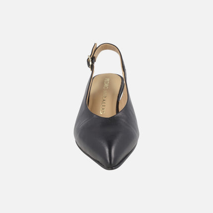 Elba slingback pumps with low heel
