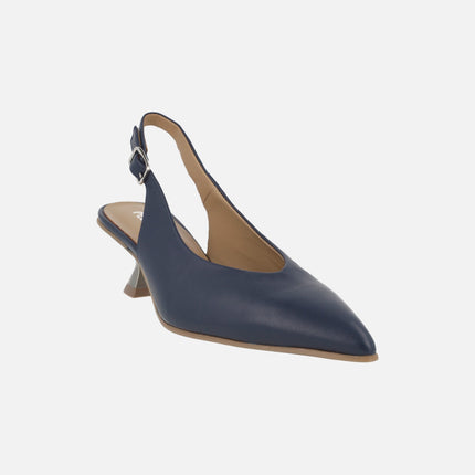 Elba slingback pumps with low heel