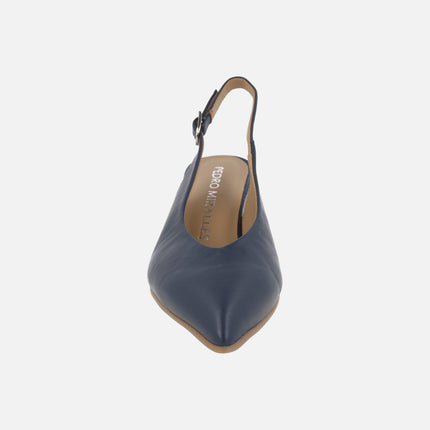 Elba slingback pumps with low heel