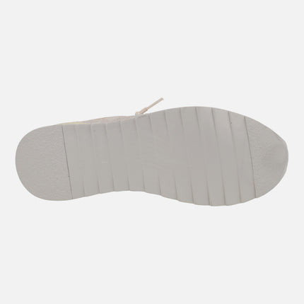 Zapatillas deportivas en print serpiente metalizada