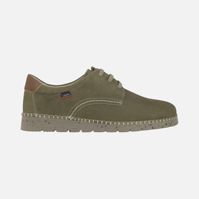 Zapatos Extralight para hombre en nobuck con cordones elásticos Terramar
