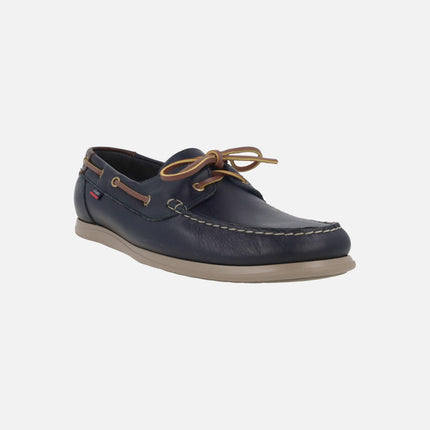 Náuticos de piel para hombre con suela Extralight Newport