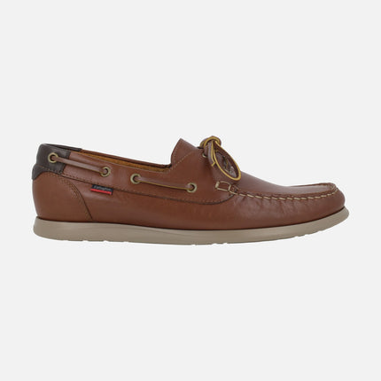 Náuticos de piel para hombre con suela Extralight Newport