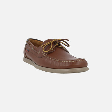 Náuticos de piel para hombre con suela Extralight Newport