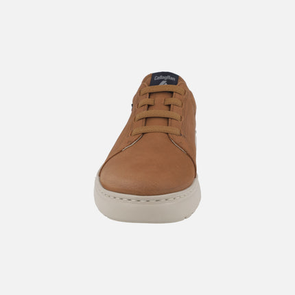 Zapatos deportivos para hombre en nobuck con elásticos Adaptable