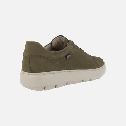 Zapatos deportivos para hombre en nobuck con elásticos Adaptable