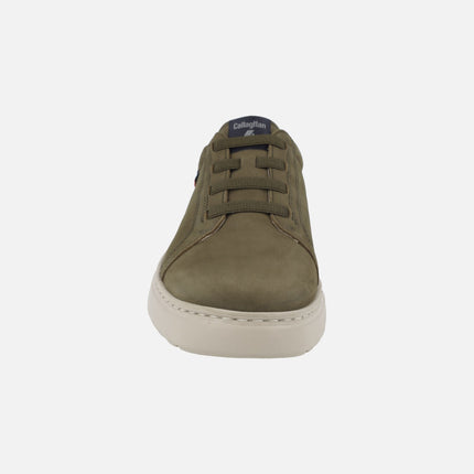 Zapatos deportivos para hombre en nobuck con elásticos Adaptable