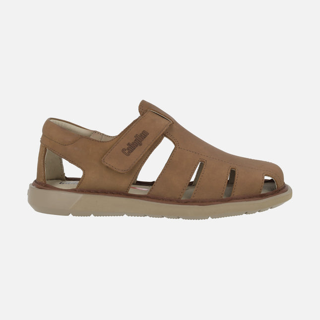 Leban men's semi-open sandals