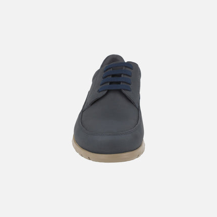 Men's shoes in nubuck leather with lace closure