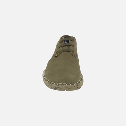 Men's nubuck shoes with elastic laces and Extralight outsole