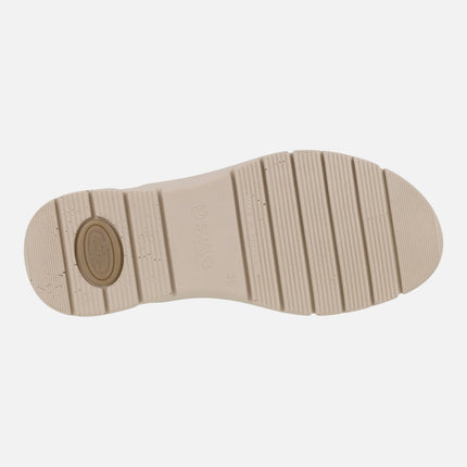 Sandalias combinadas estilo cangrejeras con cierre de velcro