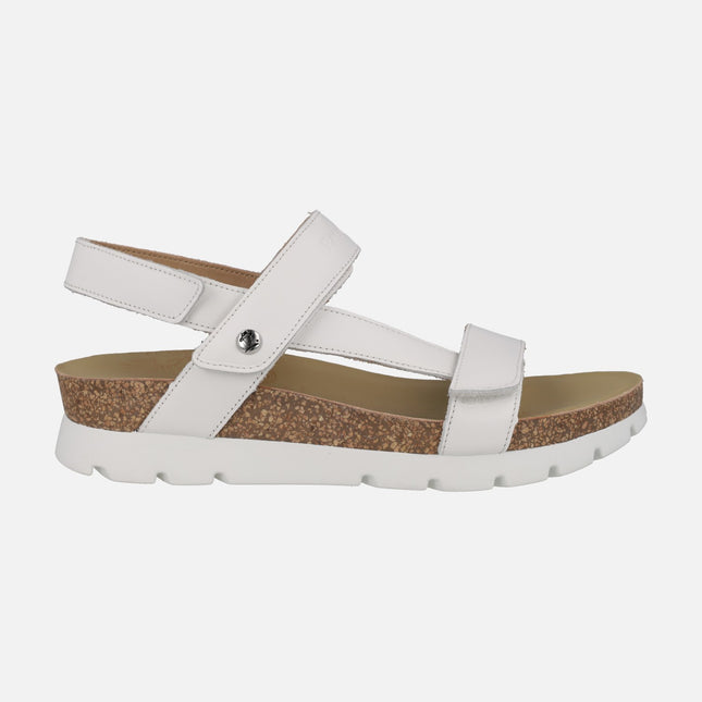 Sandalias de piel Selma con cierre de velcros