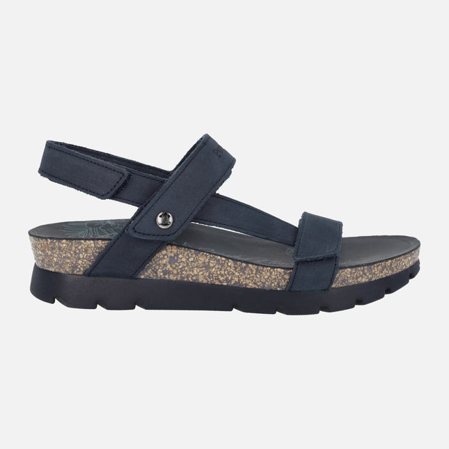 Sandalias de piel Selma con cierre de velcros