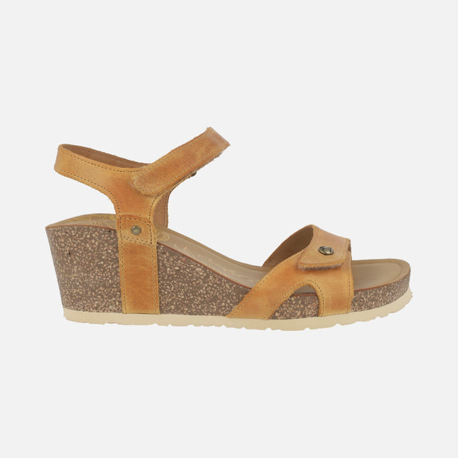 Sandalias de cuña con cierre de velcros Julia