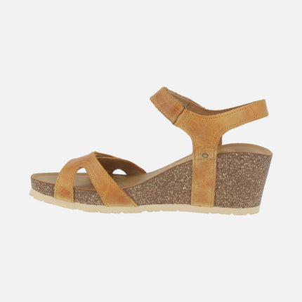 Sandalias de cuña con cierre de velcros Julia