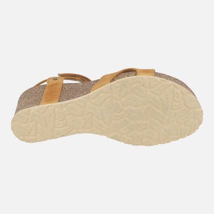 Sandalias de cuña con cierre de velcros Julia