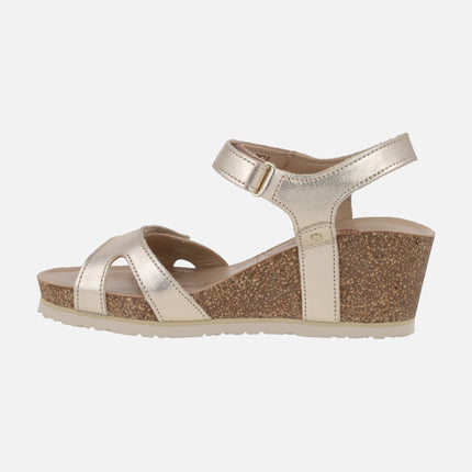 Sandalias de cuña con cierre de velcros Julia