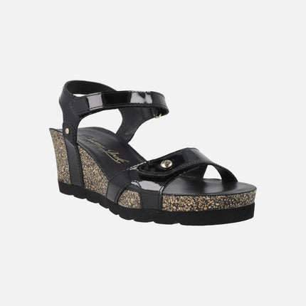 Sandalias de cuña con cierre de velcros Julia
