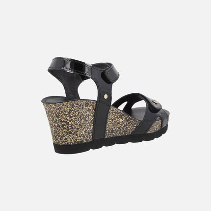 Sandalias de cuña con cierre de velcros Julia