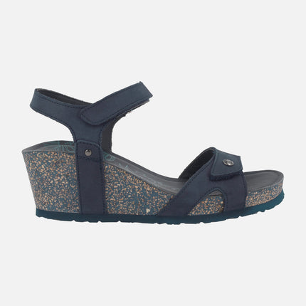 Sandalias de cuña con cierre de velcros Julia