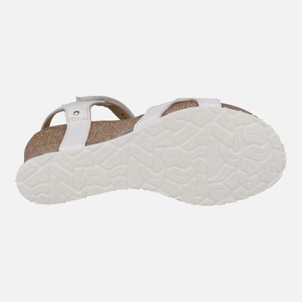 Sandalias de cuña con cierre de velcros Julia