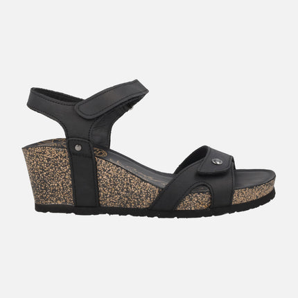 Sandalias de cuña con cierre de velcros Julia