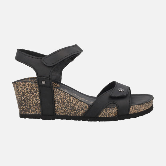 Sandalias de cuña con cierre de velcros Julia