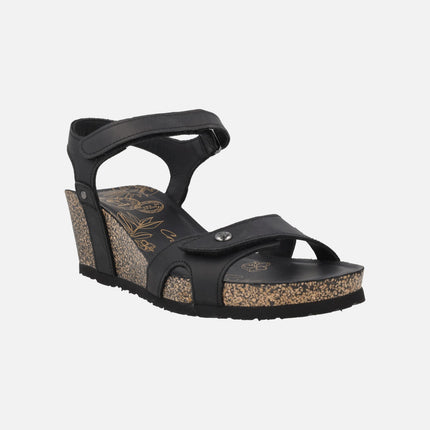Sandalias de cuña con cierre de velcros Julia