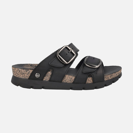 Sandalias destalonadas con adorno de hebillas Shirley