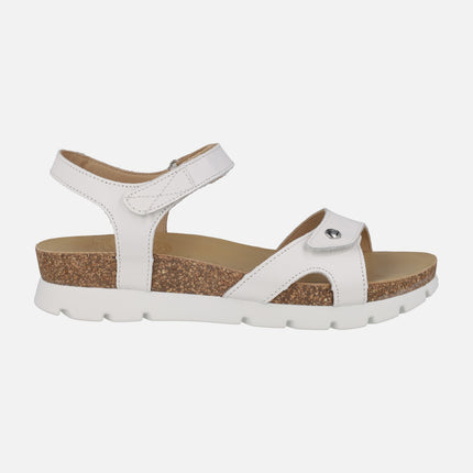 Sandalias Sulia Basics en piel con cierre de velcro