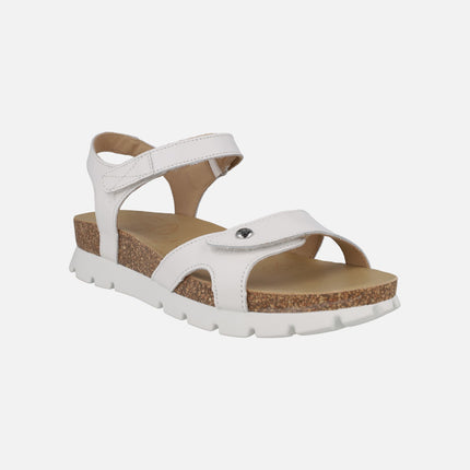 Sandalias Sulia Basics en piel con cierre de velcro