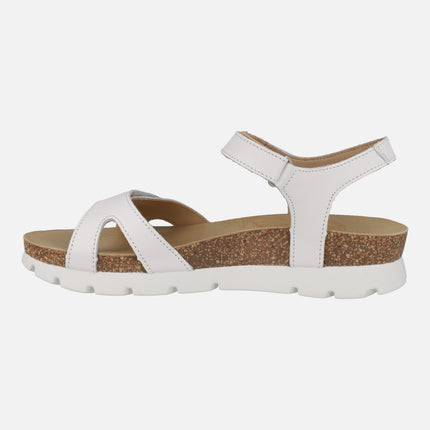 Sandalias Sulia Basics en piel con cierre de velcro