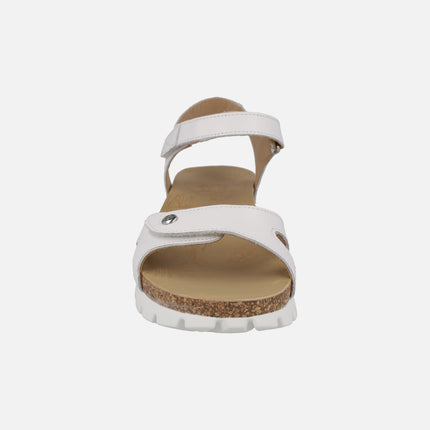 Sandalias Sulia Basics en piel con cierre de velcro