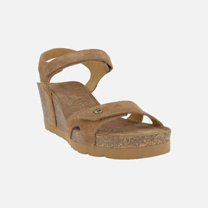 Sandalias de cuña con cierre de velcros Julia
