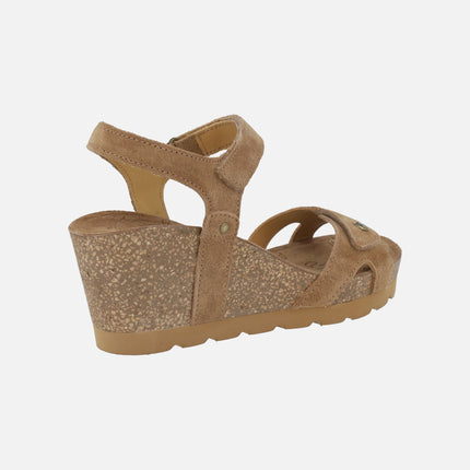 Sandalias de cuña con cierre de velcros Julia
