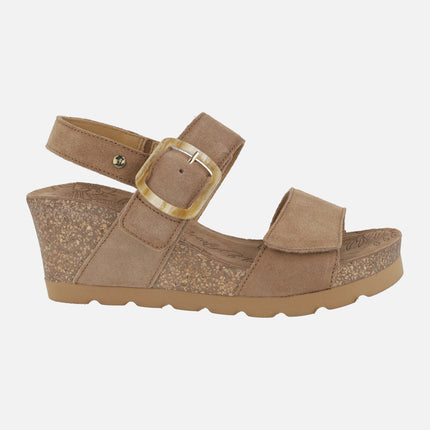 Sandalias de cuña con cierre de velcro Valle