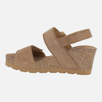 Sandalias de cuña con cierre de velcro Valle