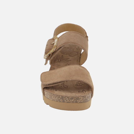 Sandalias de cuña con cierre de velcro Valle