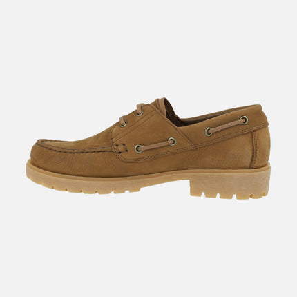 Men's boating shoes in bark nubuck Boat C13