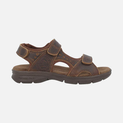 Sandalias de piel Salton con forro de lycra y cierre de velcro