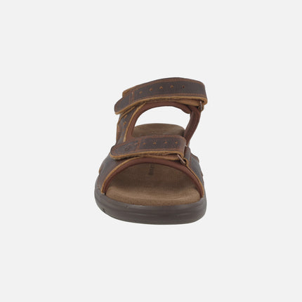 Sandalias de piel Salton con forro de lycra y cierre de velcro