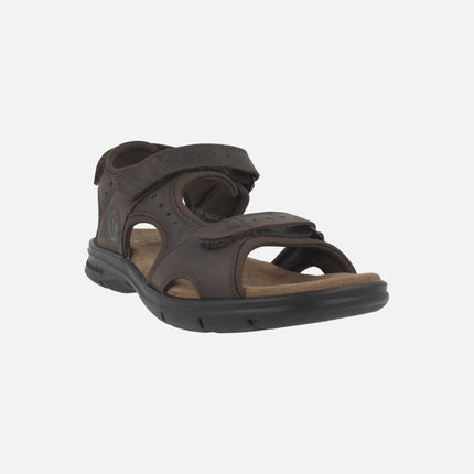 Sandalias de piel Salton con forro de lycra y cierre de velcro