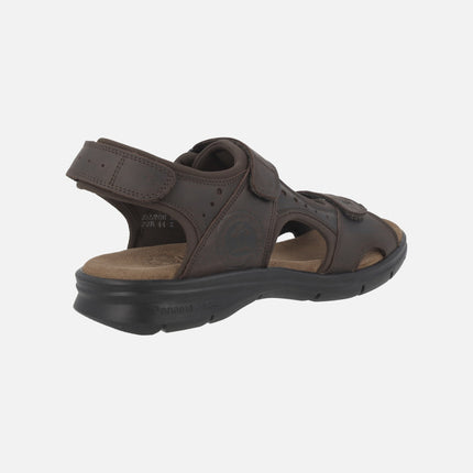 Sandalias de piel Salton con forro de lycra y cierre de velcro