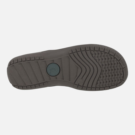 Meridian Basics men's sandals in brown leather